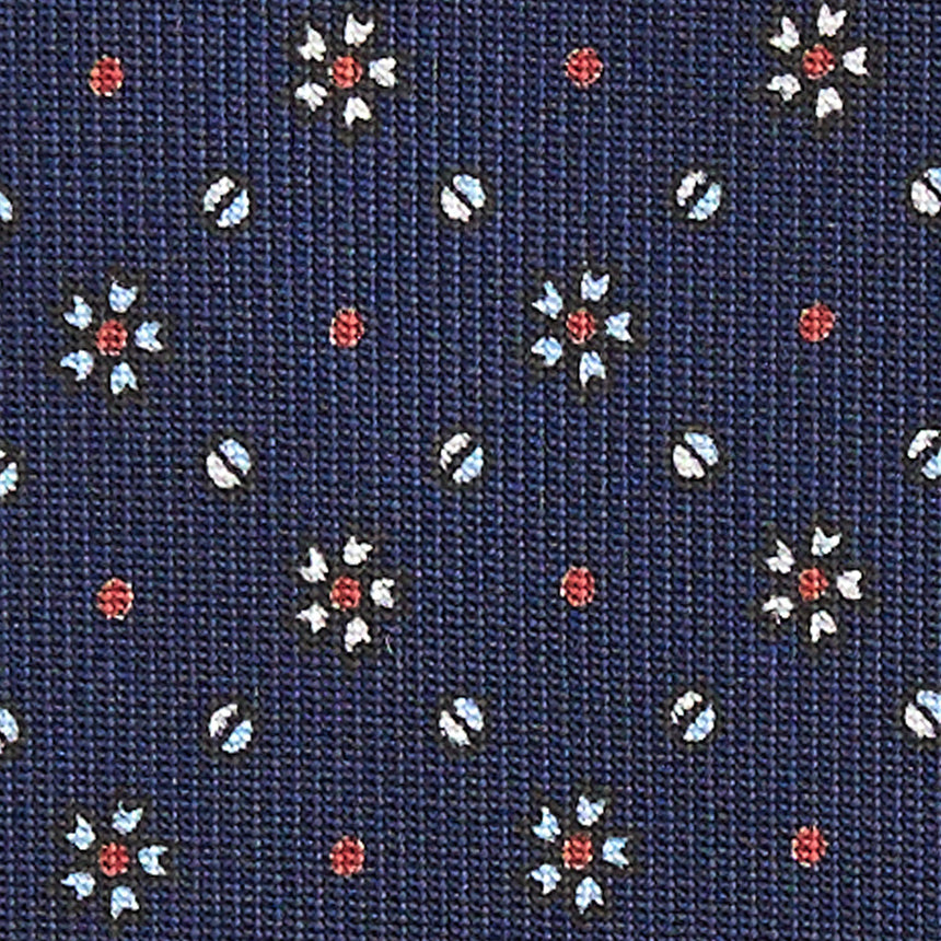 CRAVATTA SARTORIALE CLASSICA IN SETA BLU SCURO