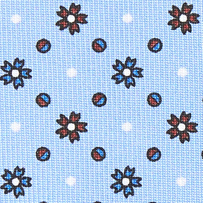 CRAVATTA SARTORIALE CLASSICA IN SETA AZZURRA