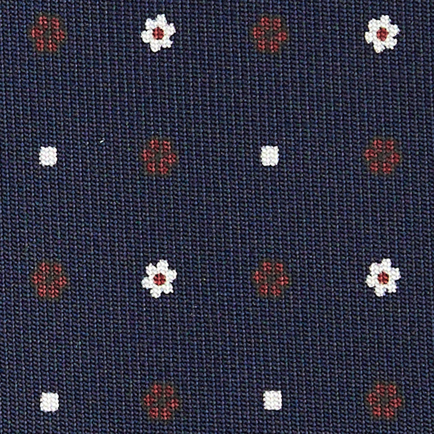 CRAVATTA SARTORIALE CLASSICA IN SETA BLU SCURO