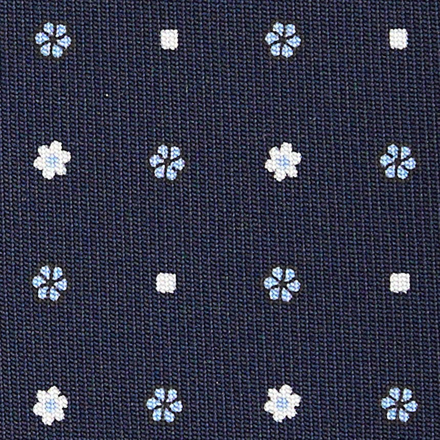 CRAVATTA SARTORIALE CLASSICA IN SETA BLU SCURO