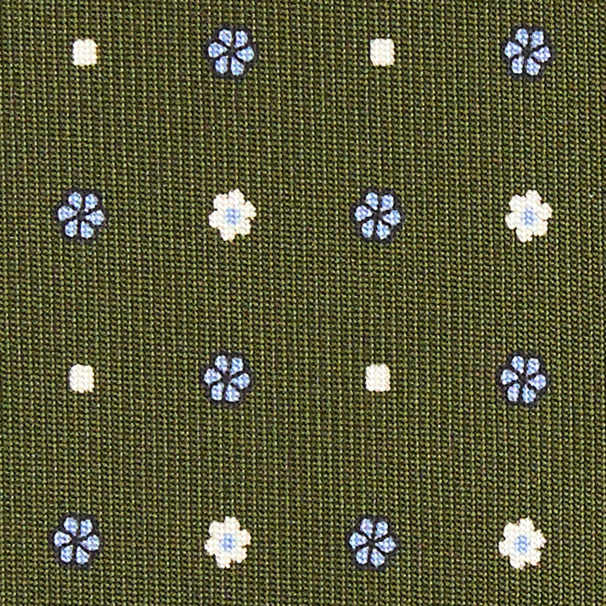 OLIVE GREEN CLASSIC SILK TIE