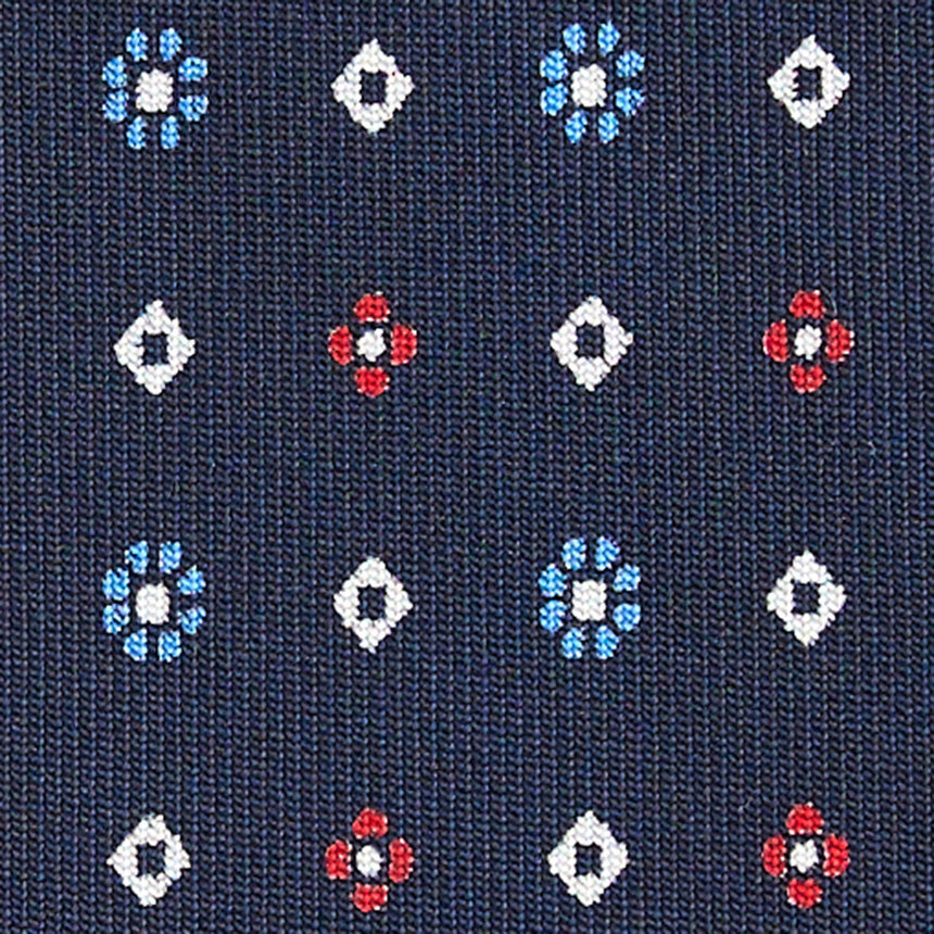 CRAVATTA SARTORIALE CLASSICA IN SETA BLU SCURO