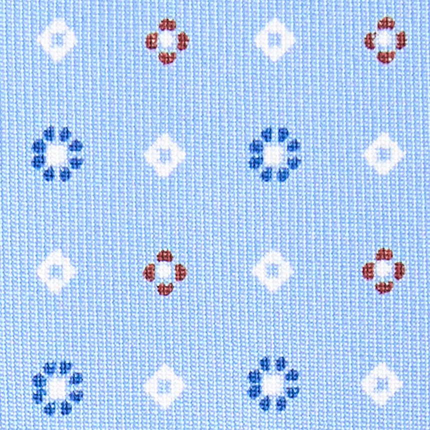 CRAVATTA SARTORIALE CLASSICA IN SETA AZZURRA