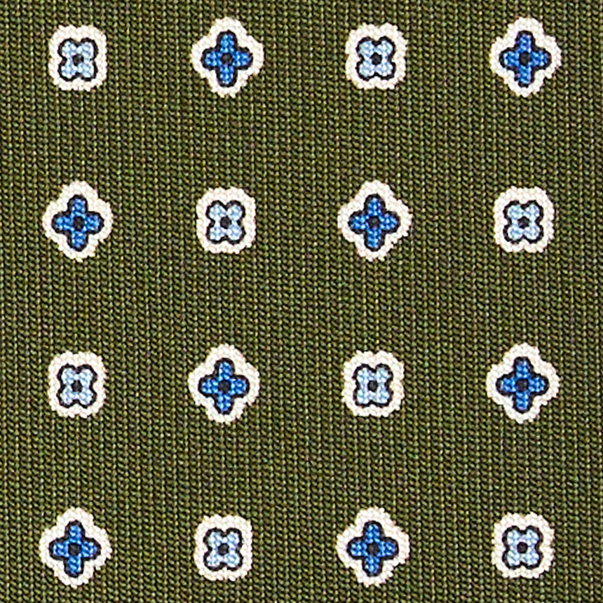 OLIVE GREEN CLASSIC SILK TIE