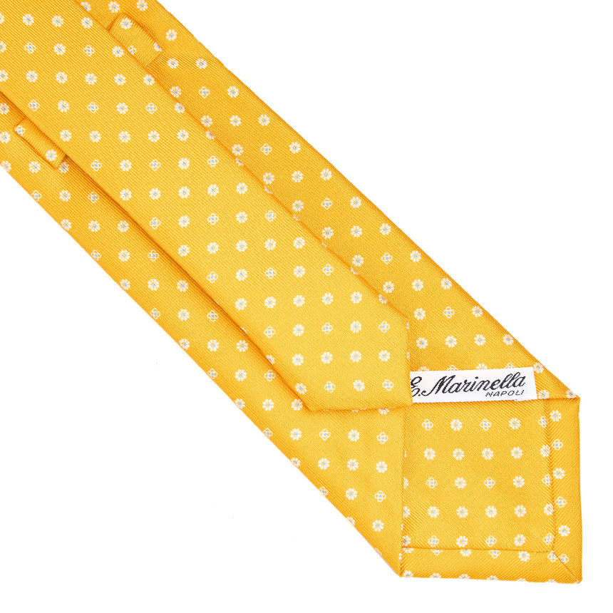 CRAVATTA SARTORIALE CLASSICA IN SETA GIALLA