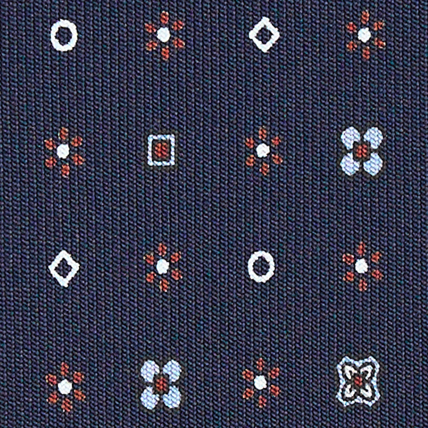 CRAVATTA SARTORIALE CLASSICA IN SETA BLU SCURO