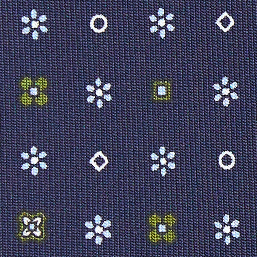 CRAVATTA SARTORIALE CLASSICA IN SETA BLU SCURO