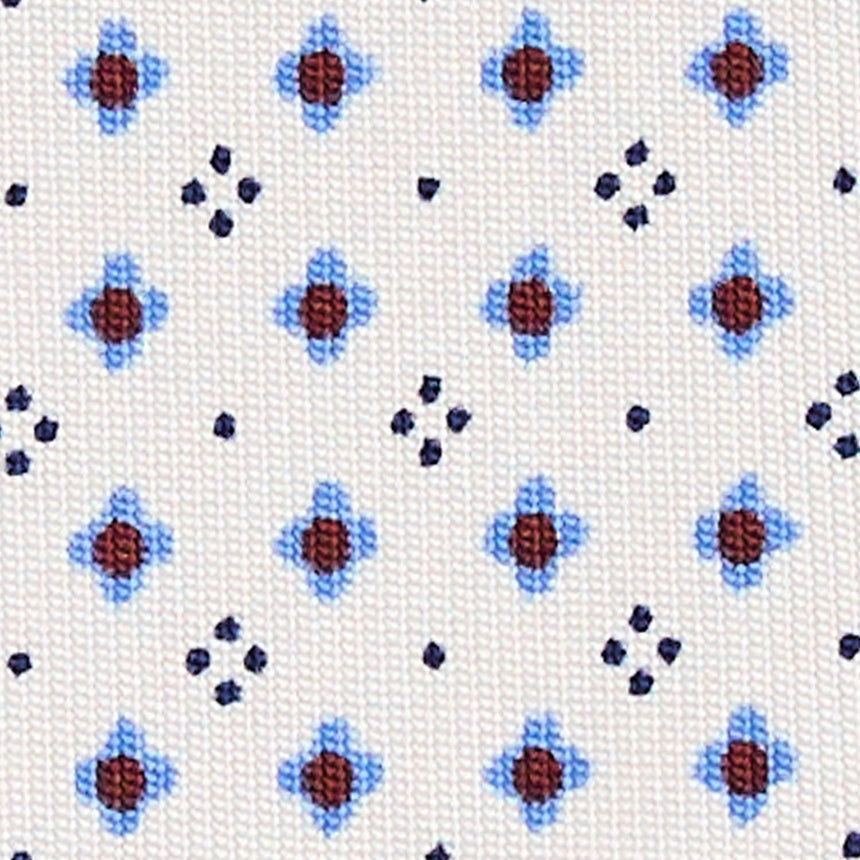 CRAVATTA SARTORIALE CLASSICA IN SETA BIANCA