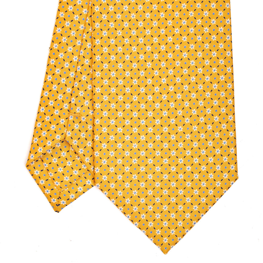 CRAVATTA SARTORIALE CLASSICA IN SETA GIALLA