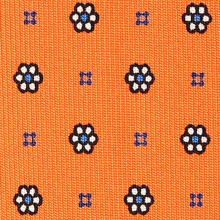 CRAVATTA SARTORIALE CLASSICA IN SETA ARANCIONE