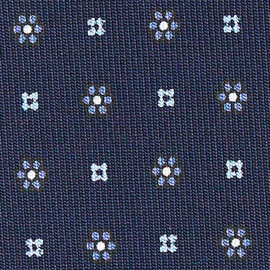 CRAVATTA SARTORIALE CLASSICA IN SETA BLU SCURO