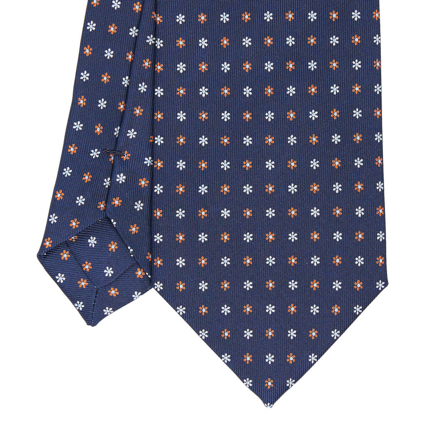 CRAVATTA SARTORIALE CLASSICA IN SETA BLU SCURO