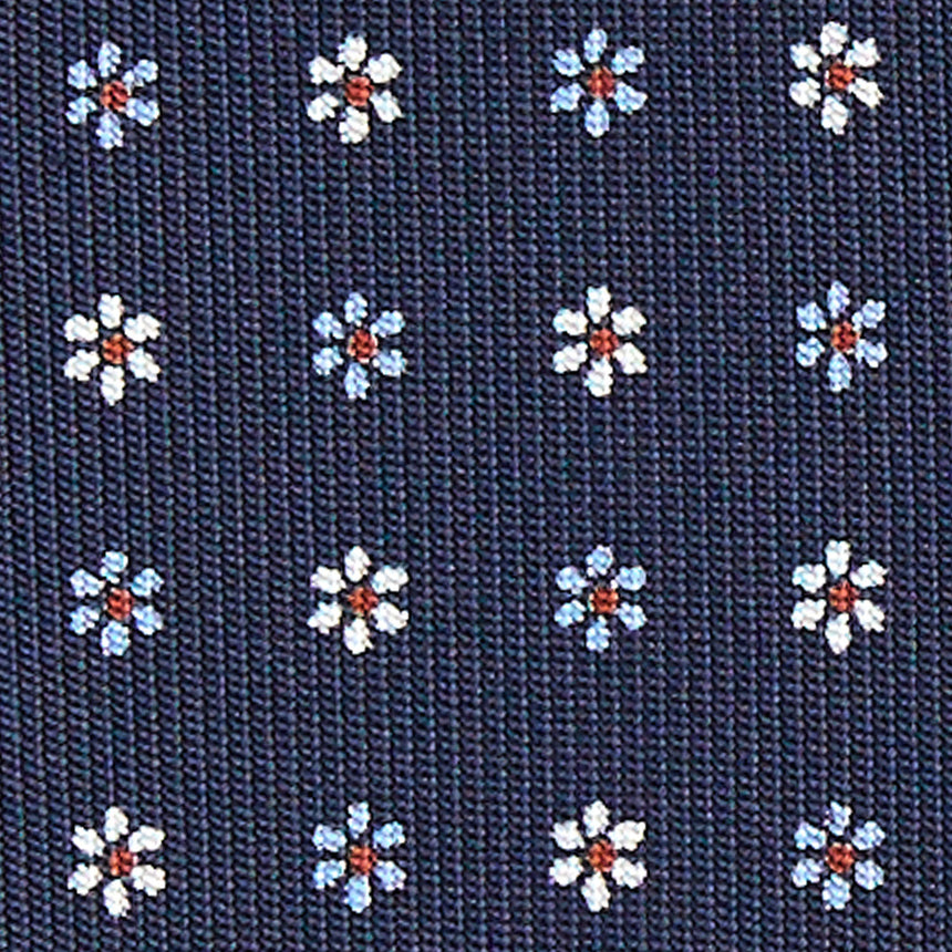 CRAVATTA SARTORIALE CLASSICA IN SETA BLU SCURO