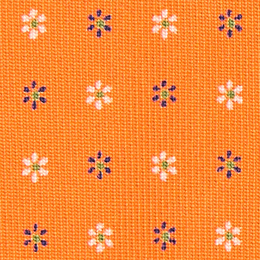 CRAVATTA SARTORIALE CLASSICA IN SETA ARANCIONE