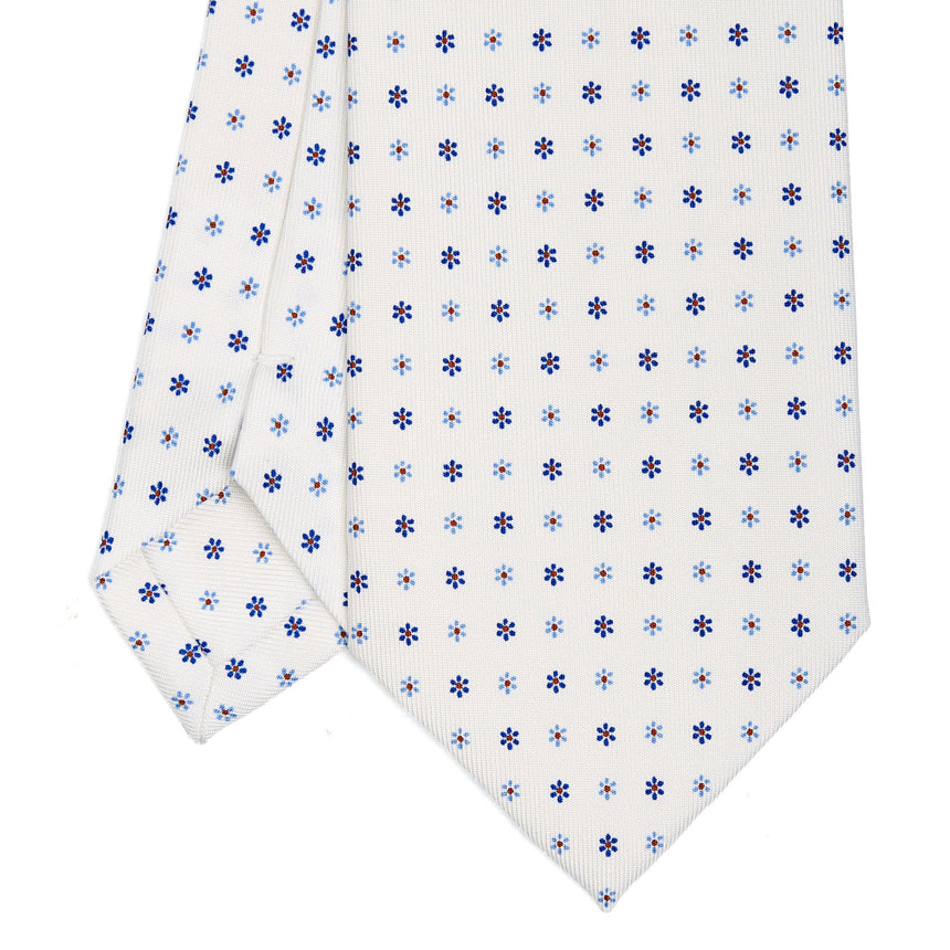 CRAVATTA SARTORIALE CLASSICA IN SETA BIANCA