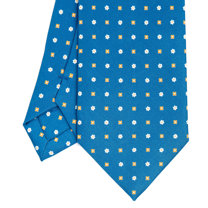 MID BLUE CLASSIC SILK TIE