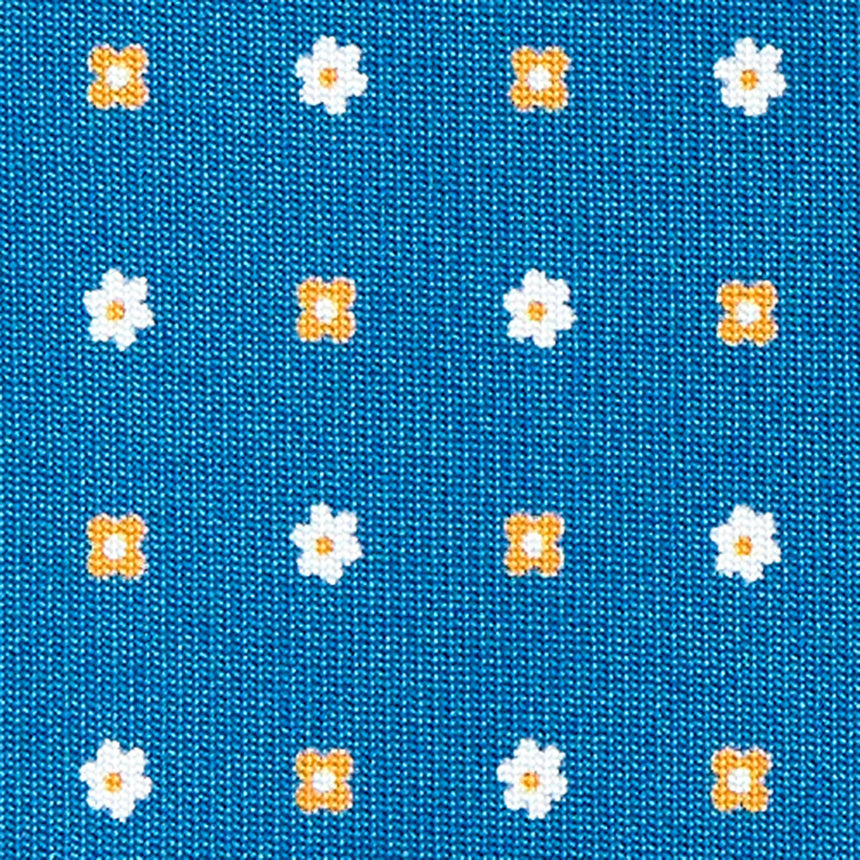 MID BLUE CLASSIC SILK TIE