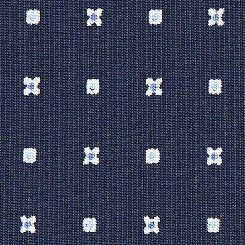 CRAVATTA SARTORIALE CLASSICA IN SETA BLU SCURO