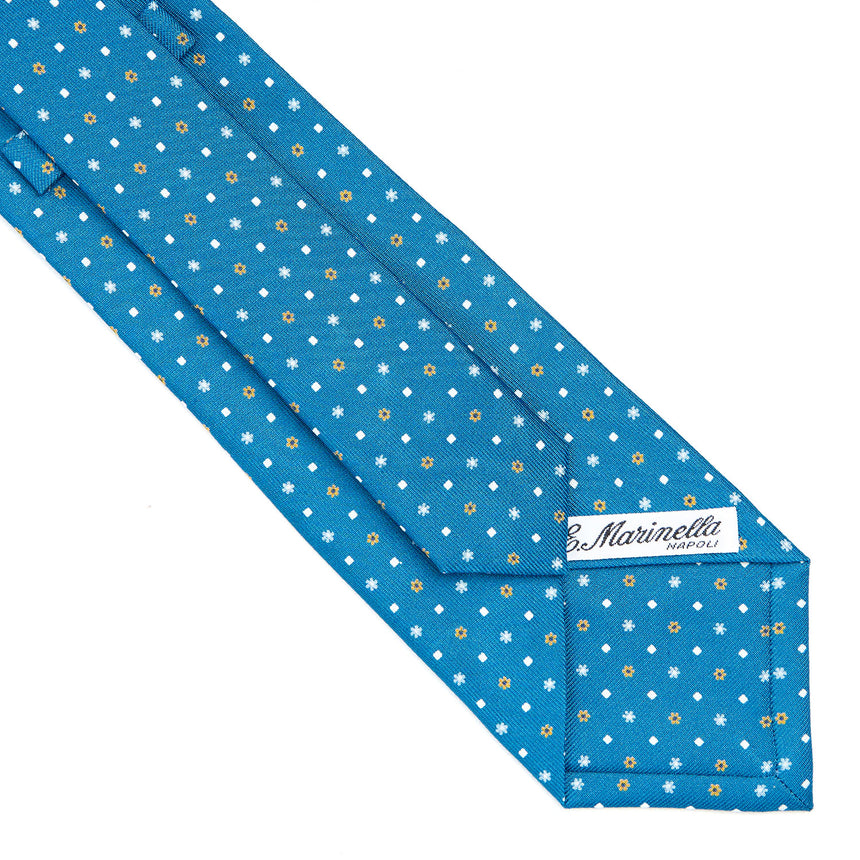 MID BLUE CLASSIC SILK TIE