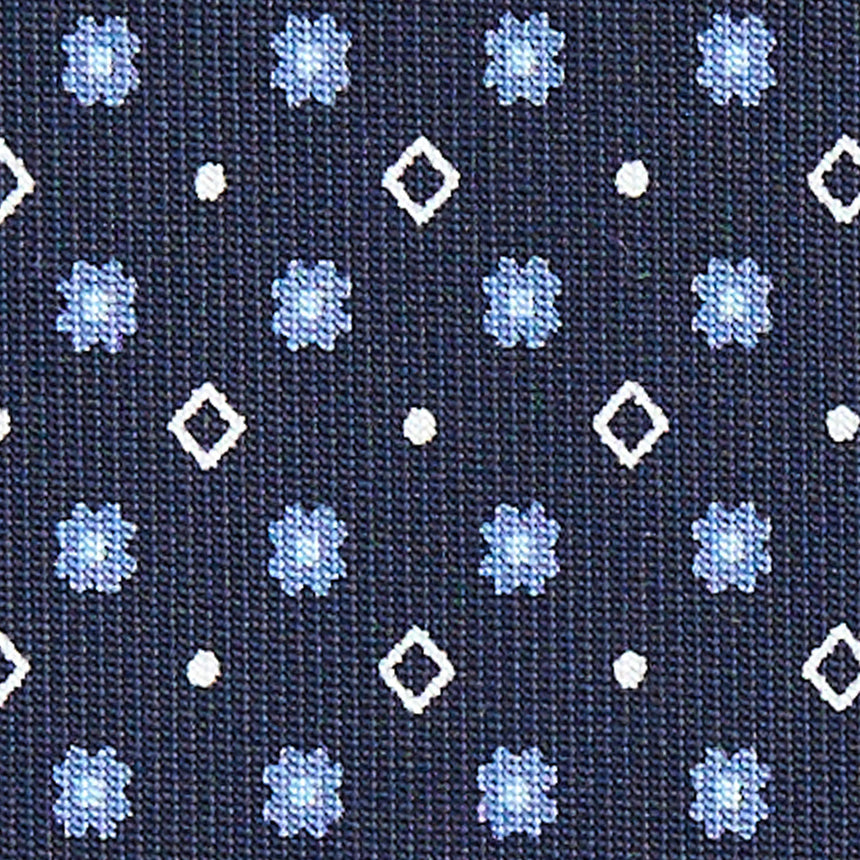 CRAVATTA SARTORIALE CLASSICA IN SETA BLU SCURO