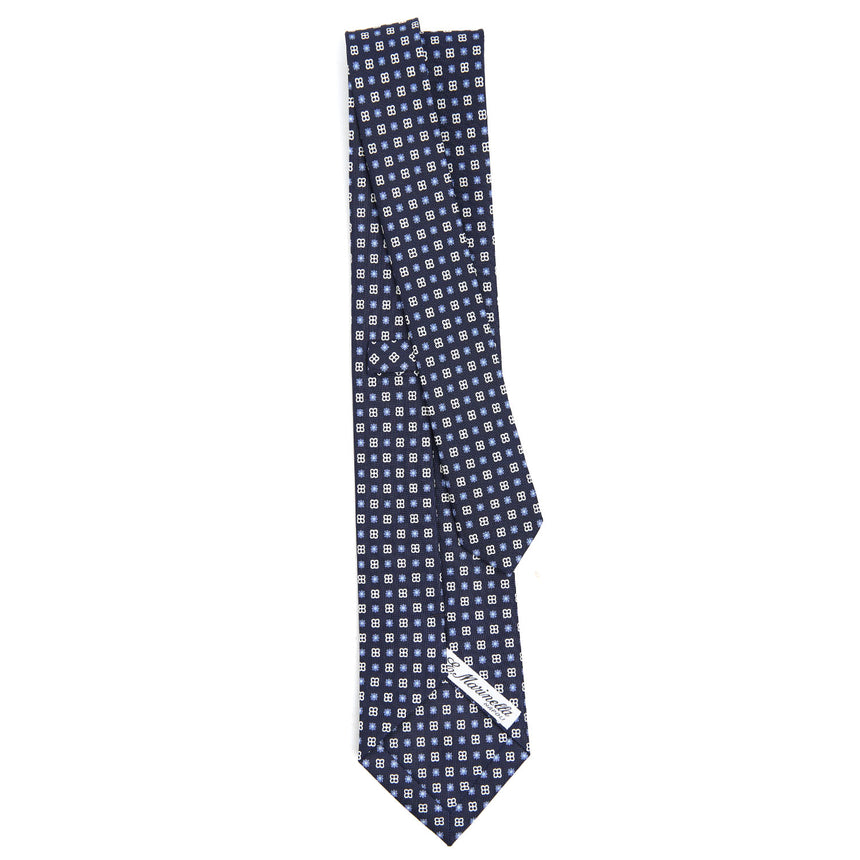 CRAVATTA SARTORIALE CLASSICA IN SETA BLU SCURO