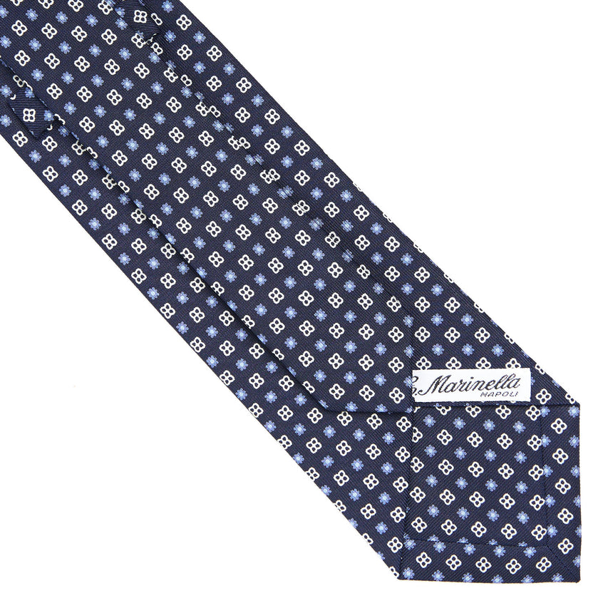 CRAVATTA SARTORIALE CLASSICA IN SETA BLU SCURO
