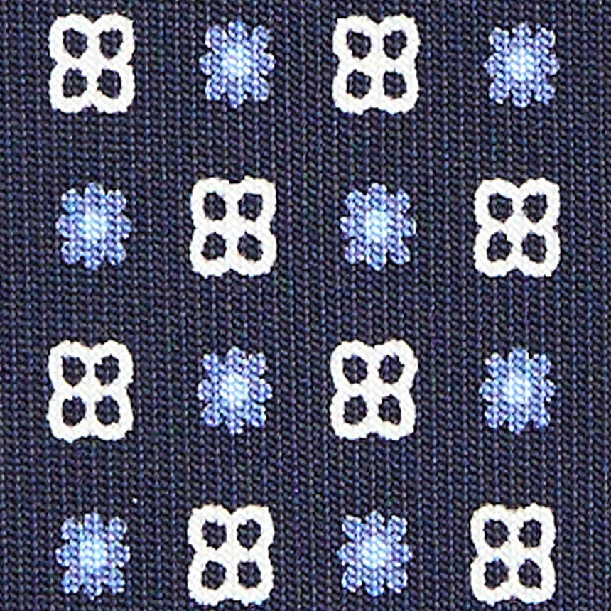 CRAVATTA SARTORIALE CLASSICA IN SETA BLU SCURO