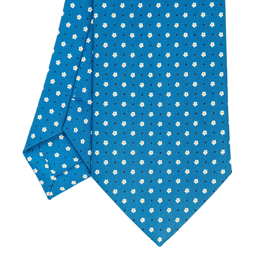 MID BLUE CLASSIC SILK TIE