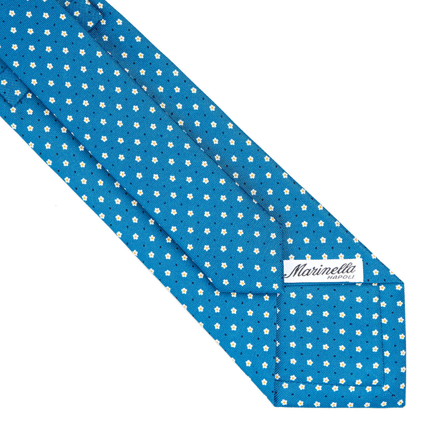 MID BLUE CLASSIC SILK TIE
