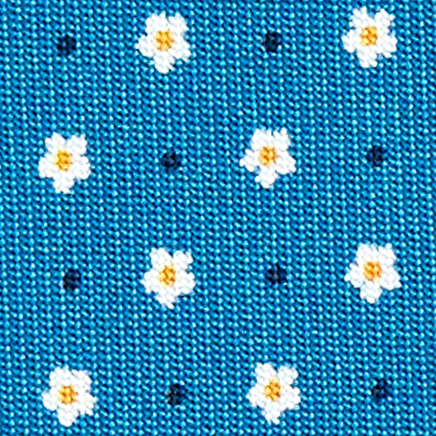 MID BLUE CLASSIC SILK TIE