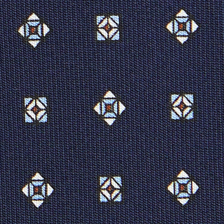 CRAVATTA SARTORIALE CLASSICA IN SETA BLU