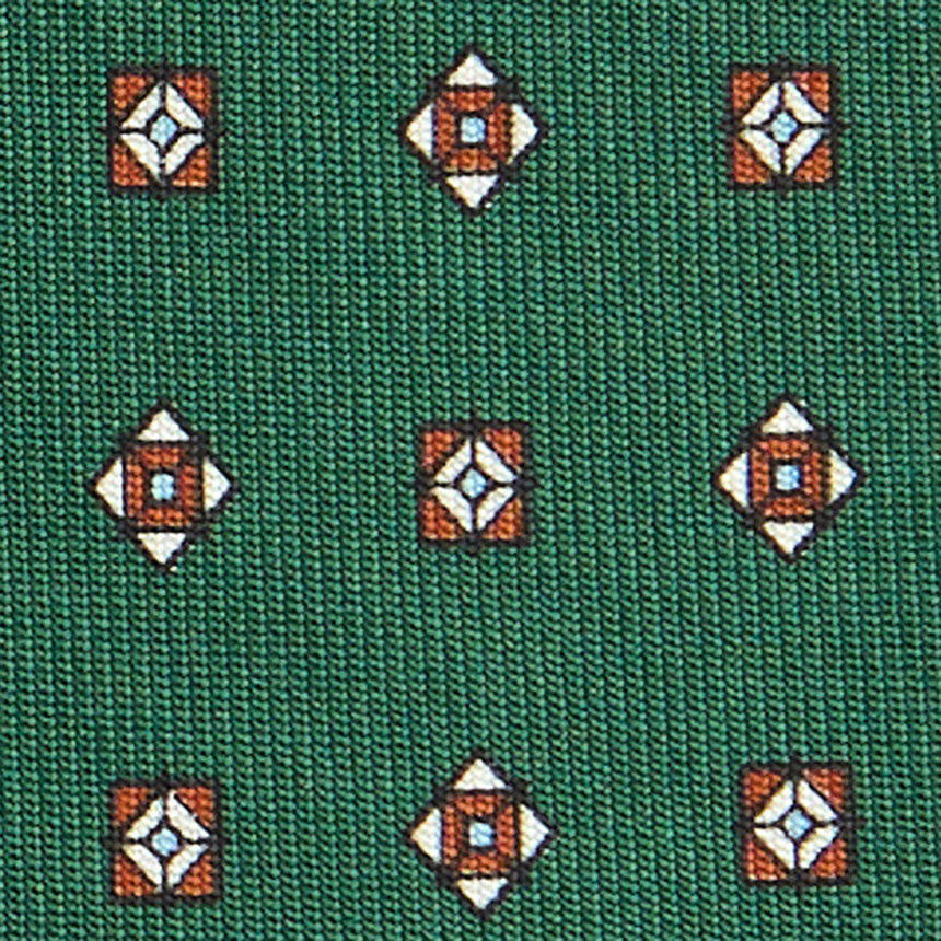 CRAVATTA SARTORIALE CLASSICA IN SETA VERDE SCURO