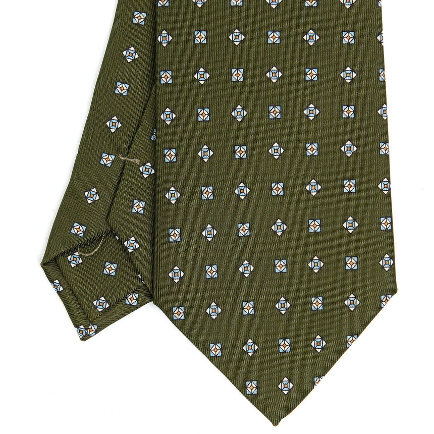 OLIVE GREEN CLASSIC SILK TIE