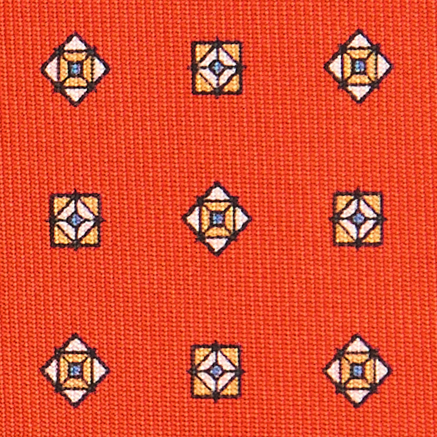 ORANGE CLASSIC SILK TIE