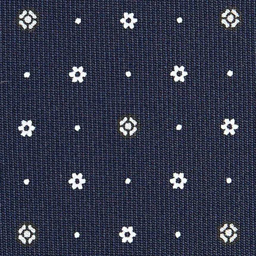 CRAVATTA SARTORIALE CLASSICA IN SETA BLU SCURO