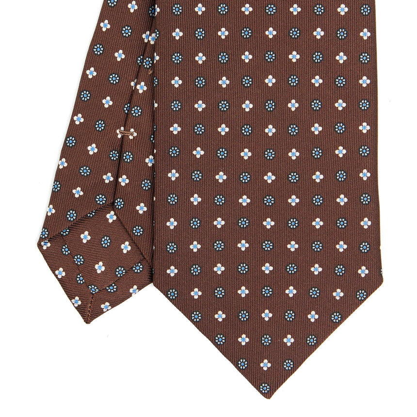 DARK BROWN CLASSIC SILK TIE