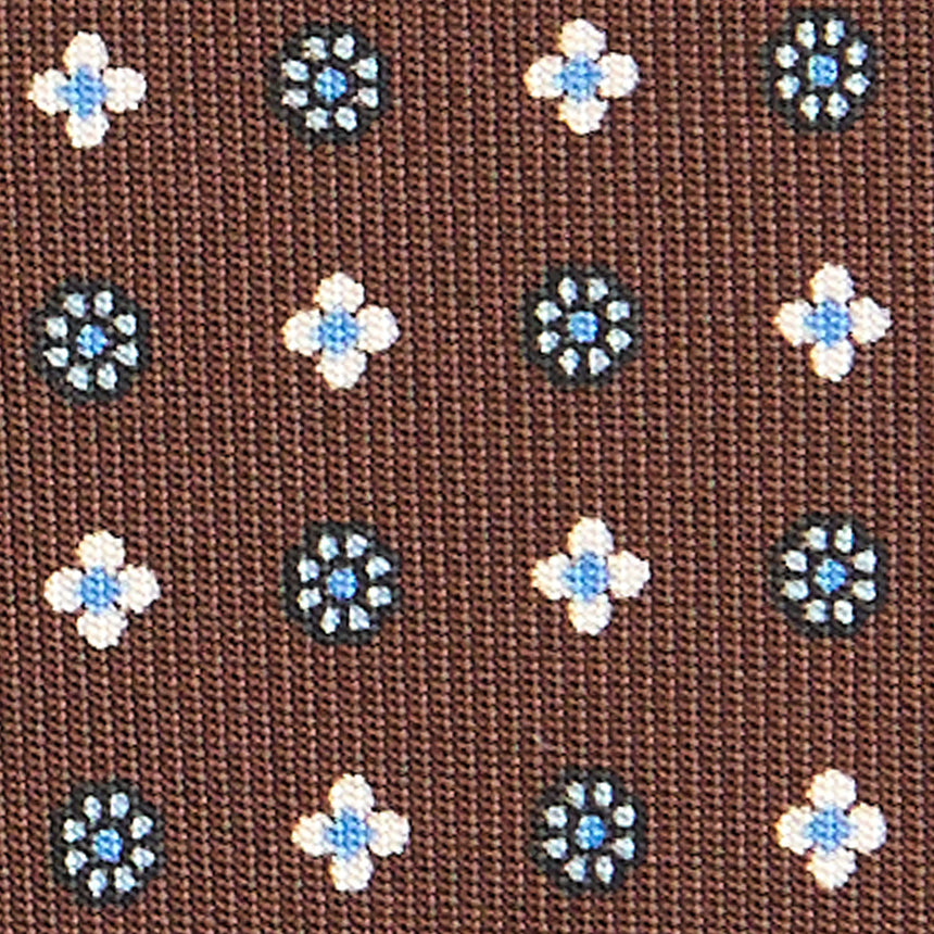 DARK BROWN CLASSIC SILK TIE