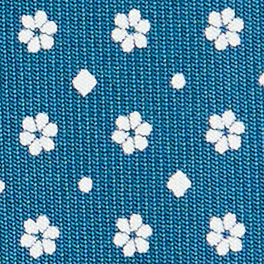 CRAVATTA SARTORIALE CLASSICA IN SETA BLU MEDIO