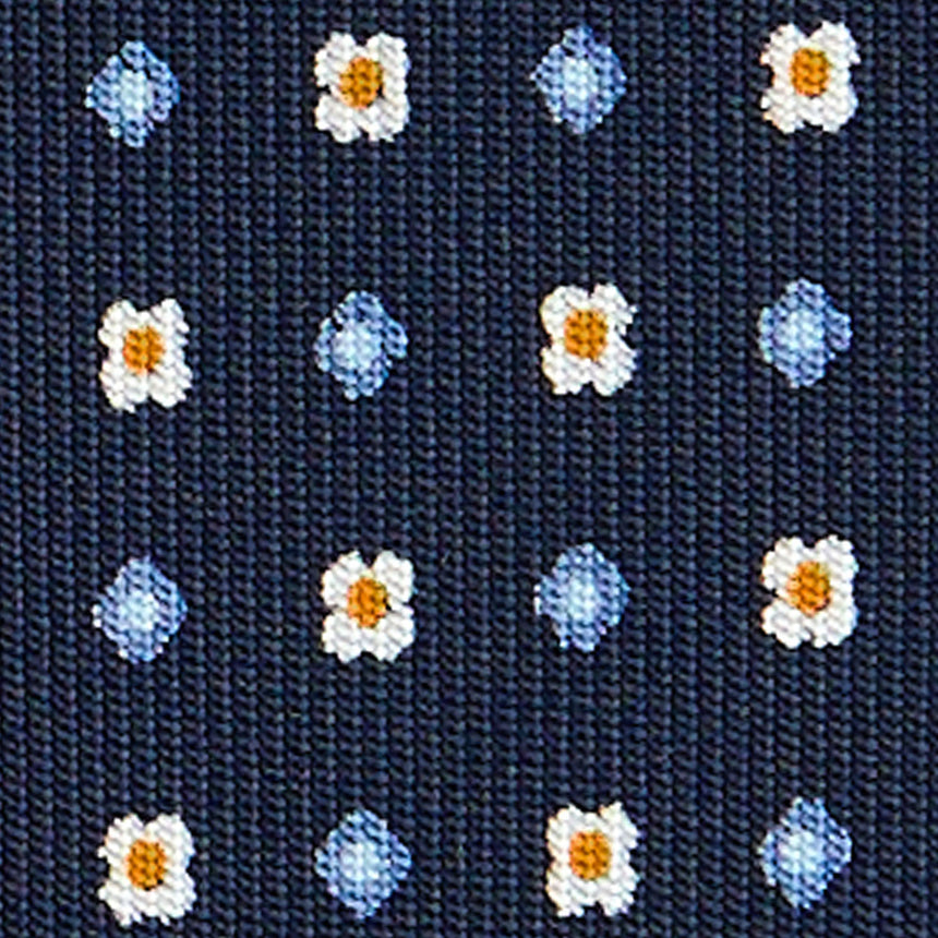 CRAVATTA SARTORIALE CLASSICA IN SETA BLU SCURO