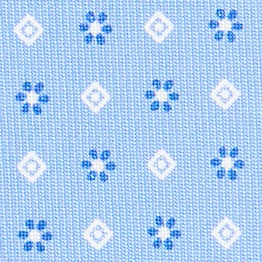 CRAVATTA SARTORIALE CLASSICA IN SETA AZZURRA