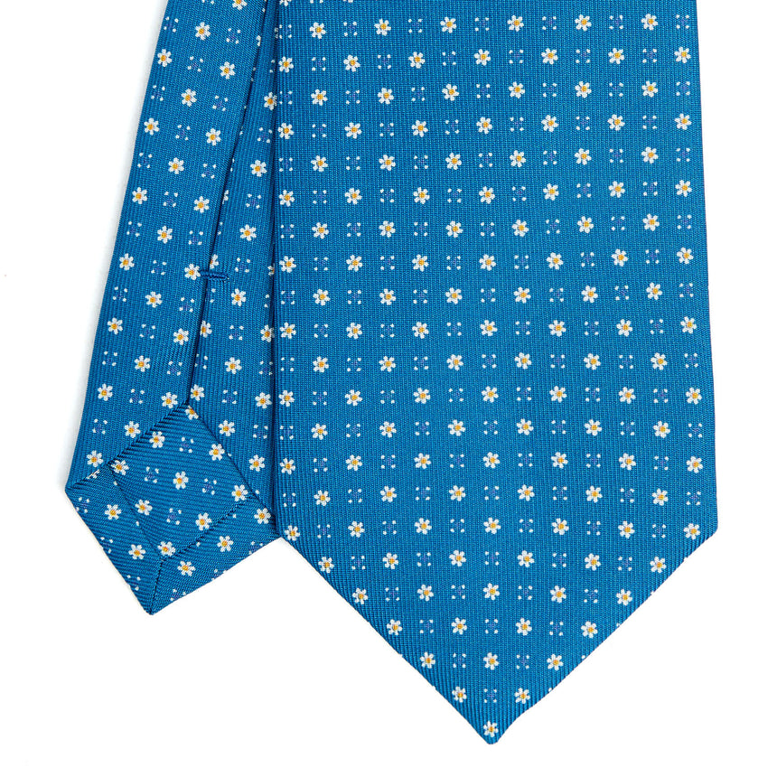 CRAVATTA SARTORIALE CLASSICA IN SETA BLU MEDIO