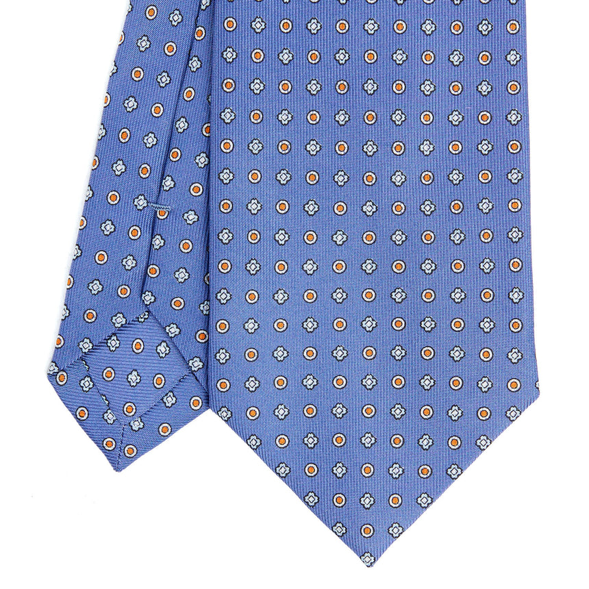 CRAVATTA SARTORIALE CLASSICA IN SETA AZZURRO POLVERE