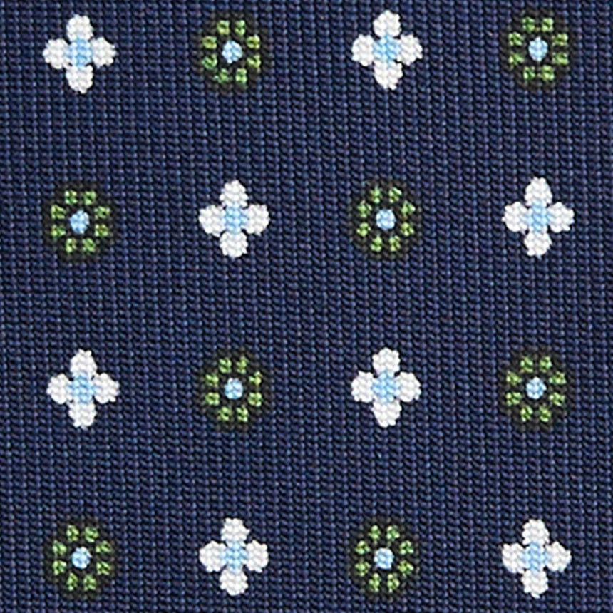 CRAVATTA SARTORIALE CLASSICA IN SETA BLU SCURO