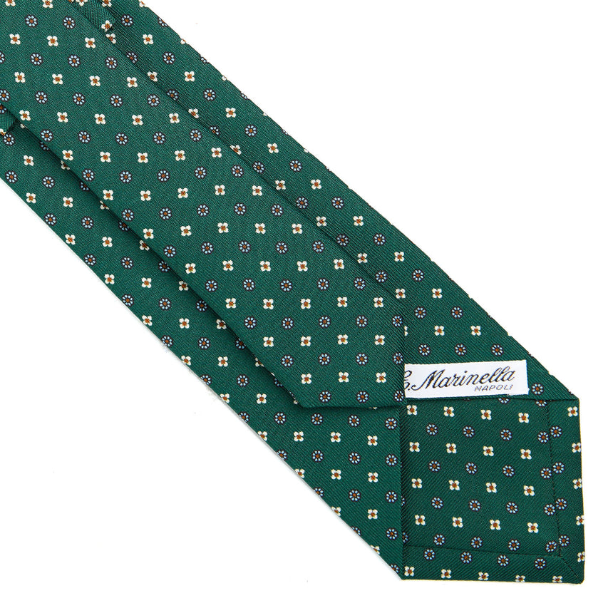 CRAVATTA SARTORIALE CLASSICA IN SETA VERDE SCURO