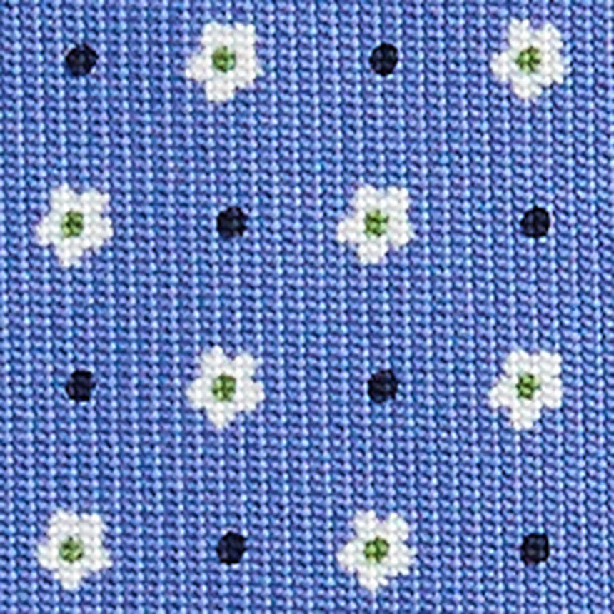 CRAVATTA SARTORIALE CLASSICA IN SETA AZZURRO POLVERE