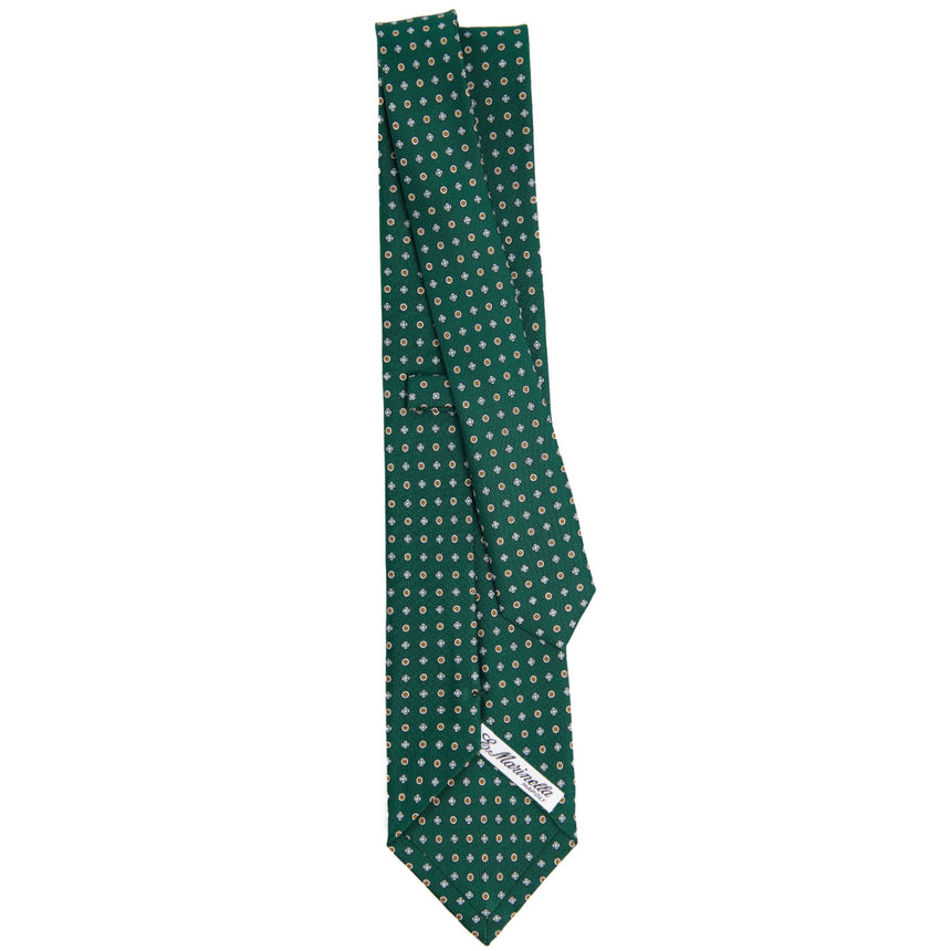 CRAVATTA SARTORIALE CLASSICA IN SETA VERDE SCURO