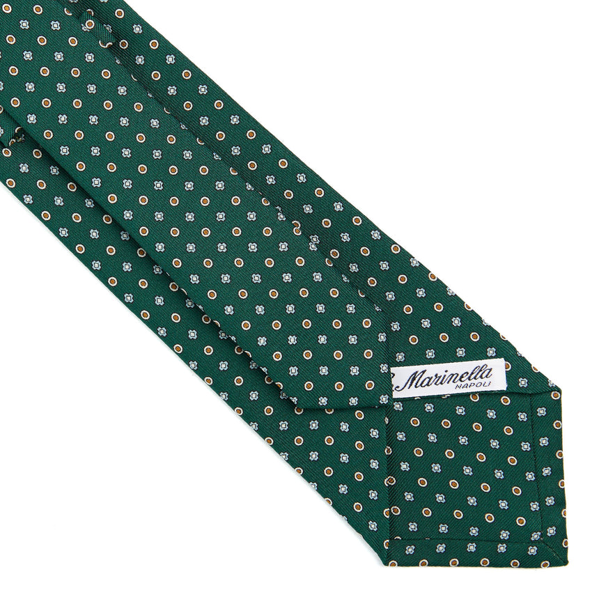 CRAVATTA SARTORIALE CLASSICA IN SETA VERDE SCURO