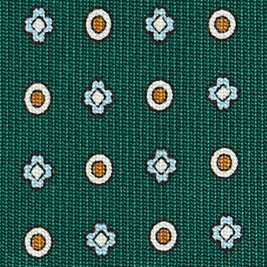 CRAVATTA SARTORIALE CLASSICA IN SETA VERDE SCURO