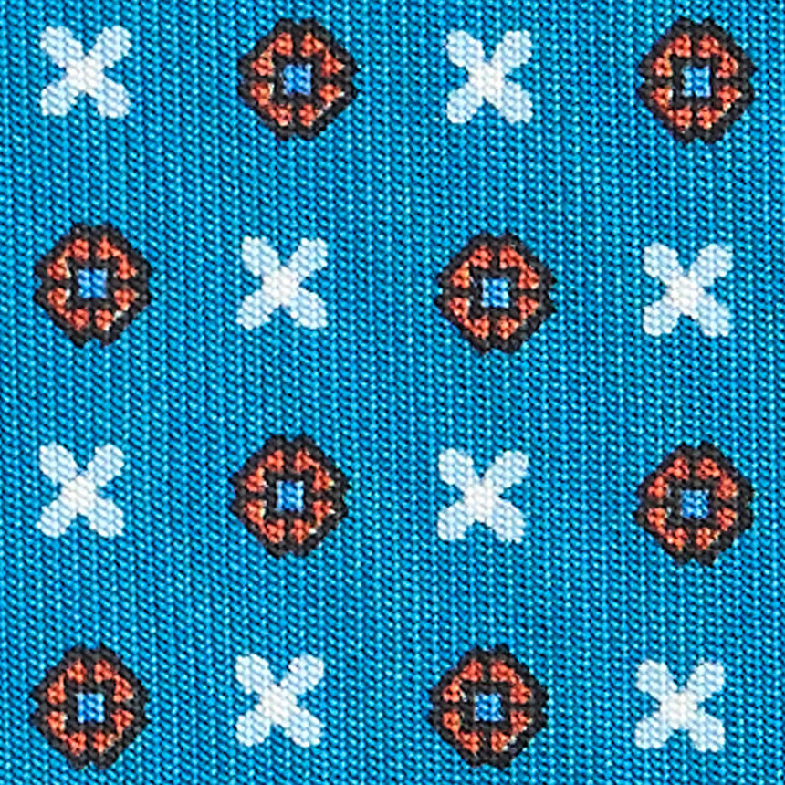 MID BLUE CLASSIC SILK TIE