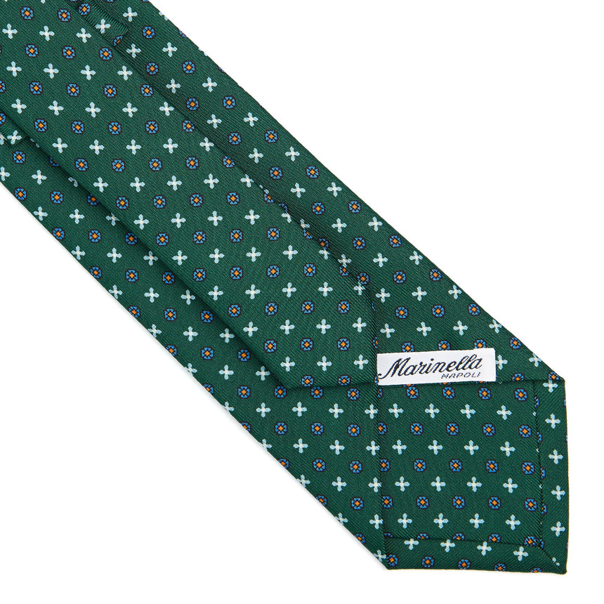 CRAVATTA SARTORIALE CLASSICA IN SETA VERDE SCURO